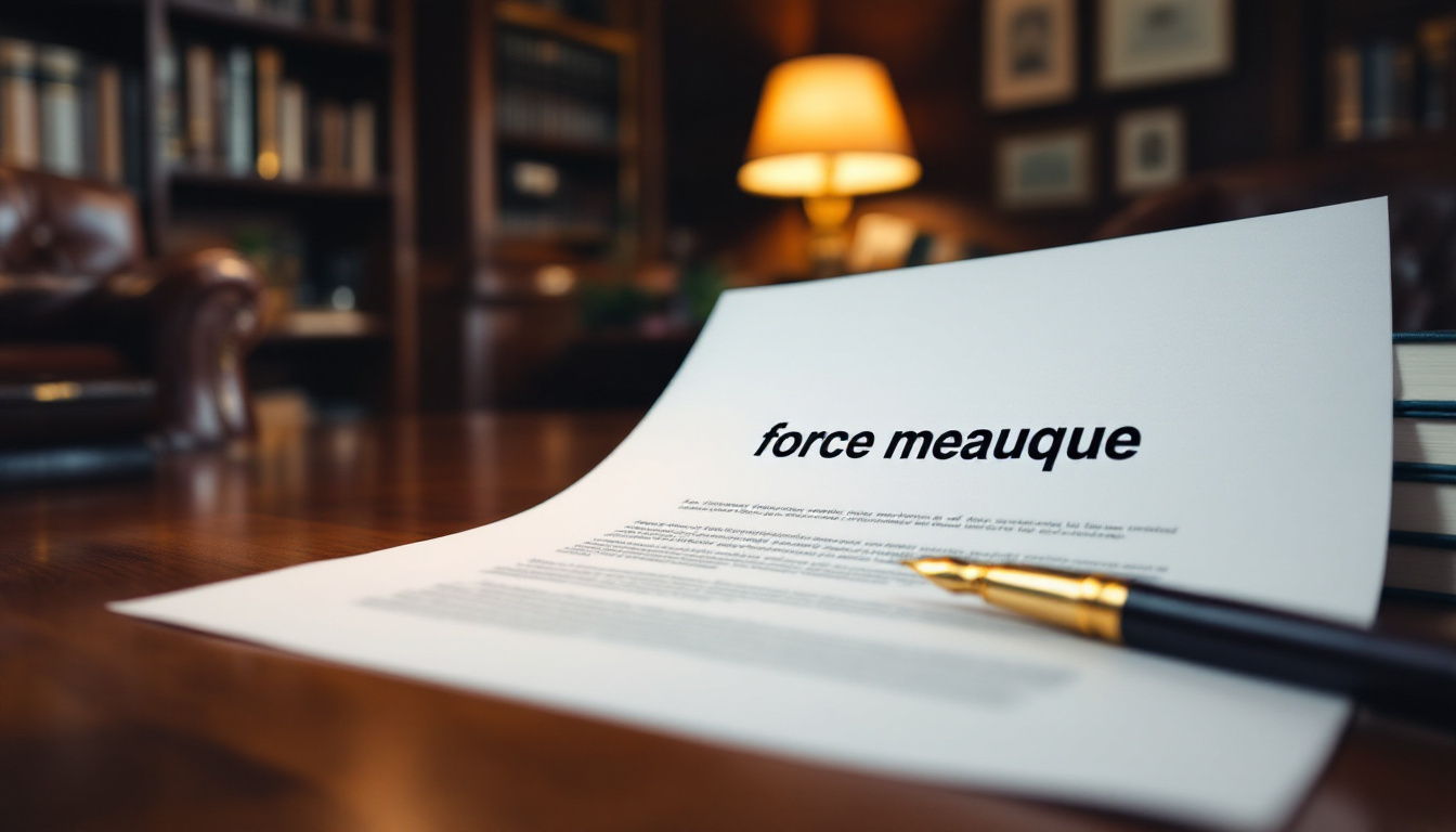 La force majeure : quand peut-on invoquer cette clause pour une résiliation